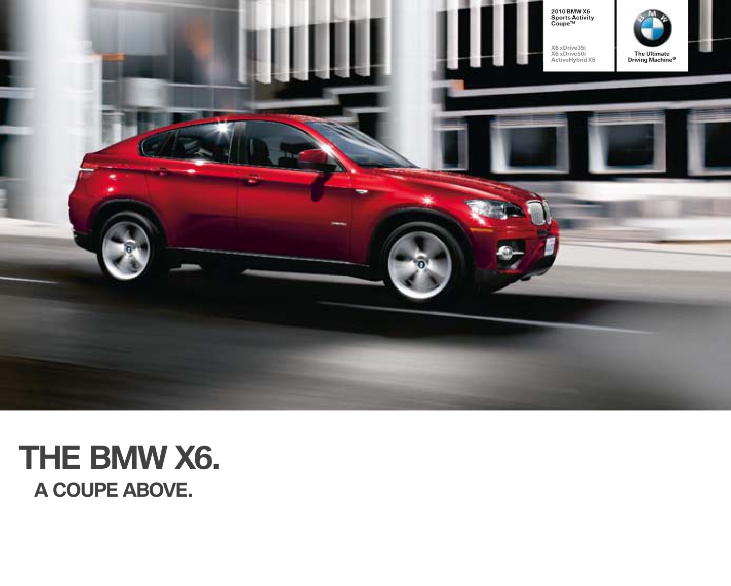 2010 BMW X6 Brochure